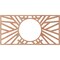 Ekena Millwork Hoover Wood Fretwork Pierced Ceiling Medallion, Cherry, 18"W x 9"H x 6 5/8"ID x 1/4"T CMWP18X09X0250HOCH - alternate 3
